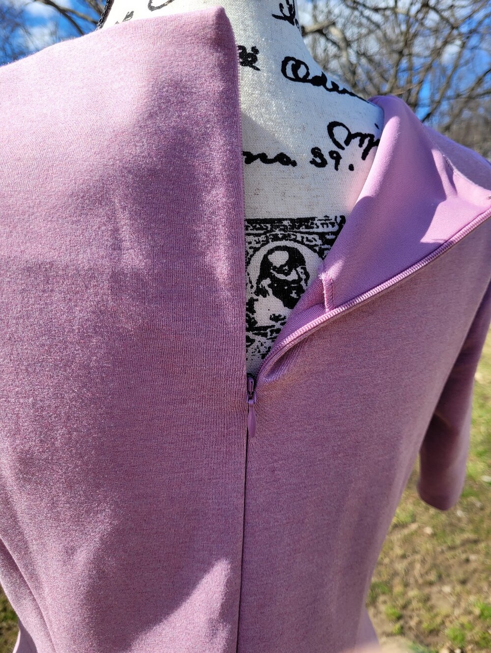 Land's End Midi Sheath Dress Dusty Pink Size 6P - Picture 7 of 8